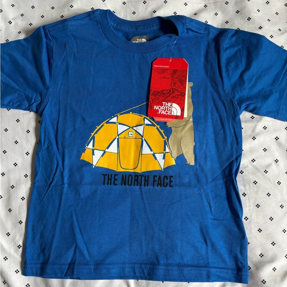 The North Face Kids Blue Tent Graphic Tee